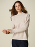 Rollkragenpullover aus Strickware mit Mini-Pailletten image number 0