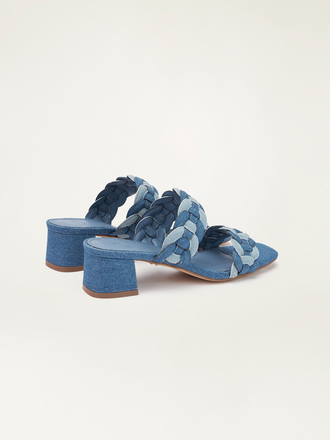 Sandals with denim braid image number 3