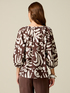 Blouse en mousseline de coton &agrave; motifs image number 1