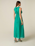 Long dress in silk blend chiffon image number 1