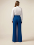 Pantalon palazzo en tissu cr&ecirc;pe image number 1