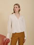 Camicia asimmetrica in raso image number 0