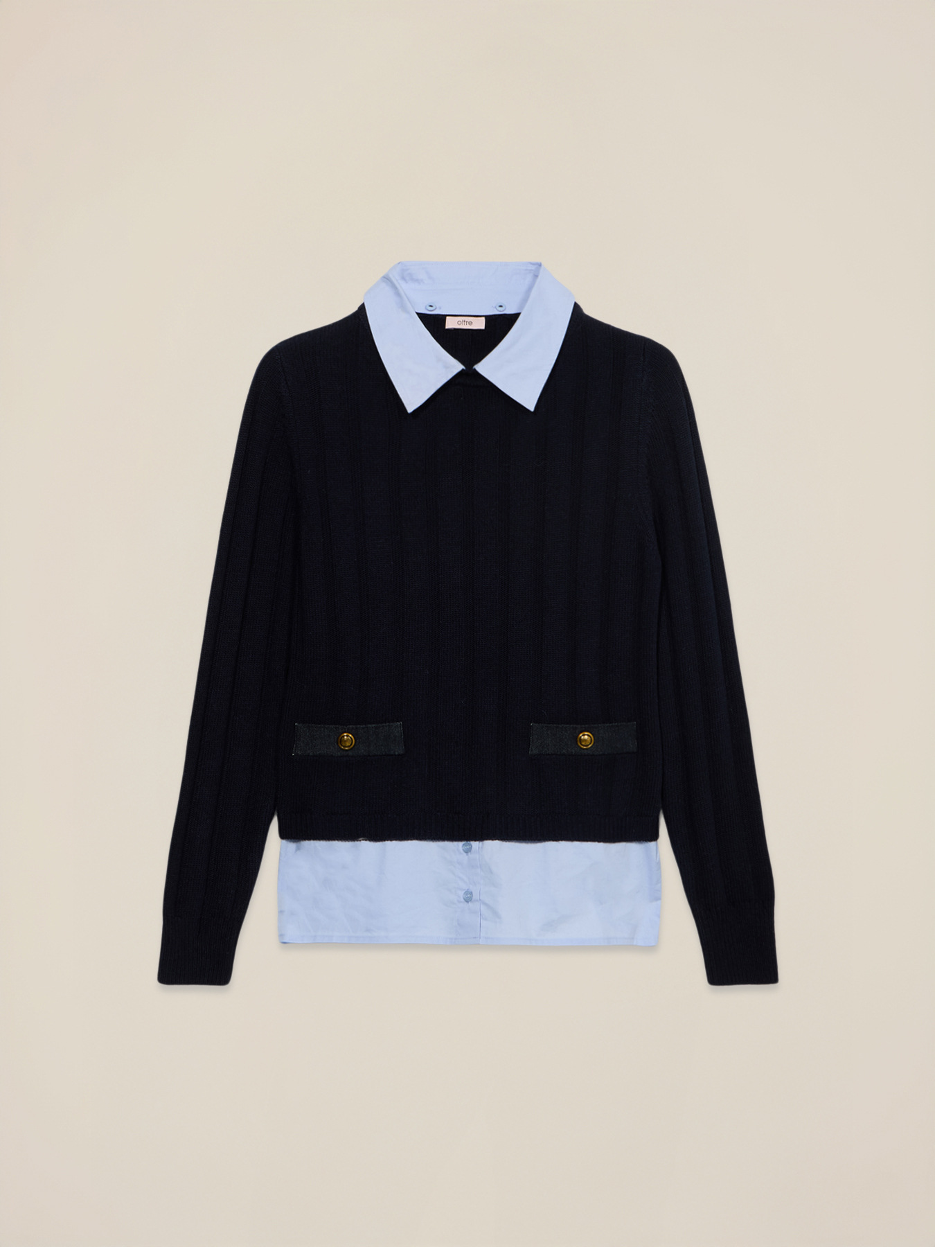 Layered effect sweater image number 3