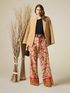 Patterned palazzo trousers image number 0