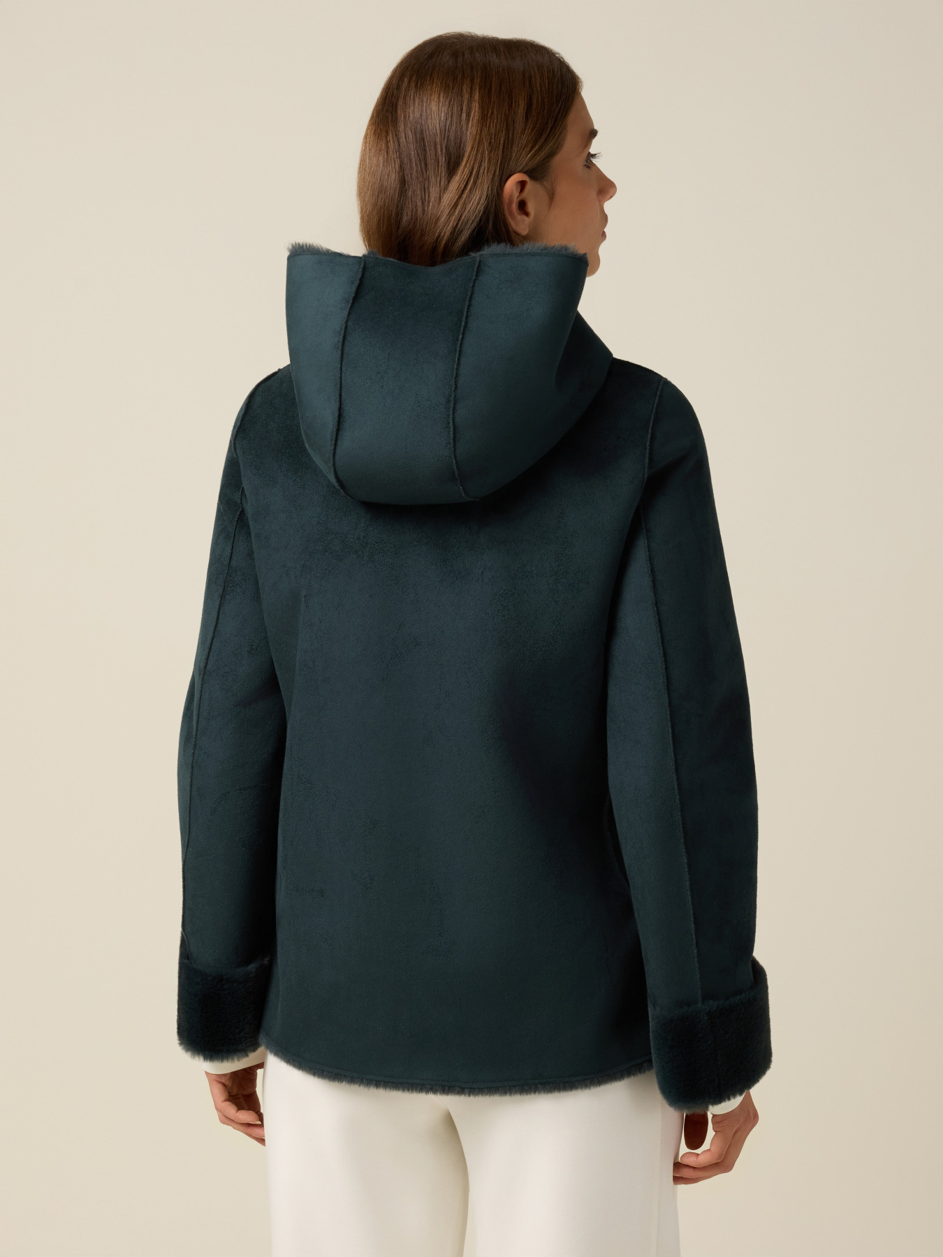 Parka aus weichem Stoff mit Kapuze image number 1