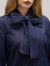 Denim shirt with bow image number 3