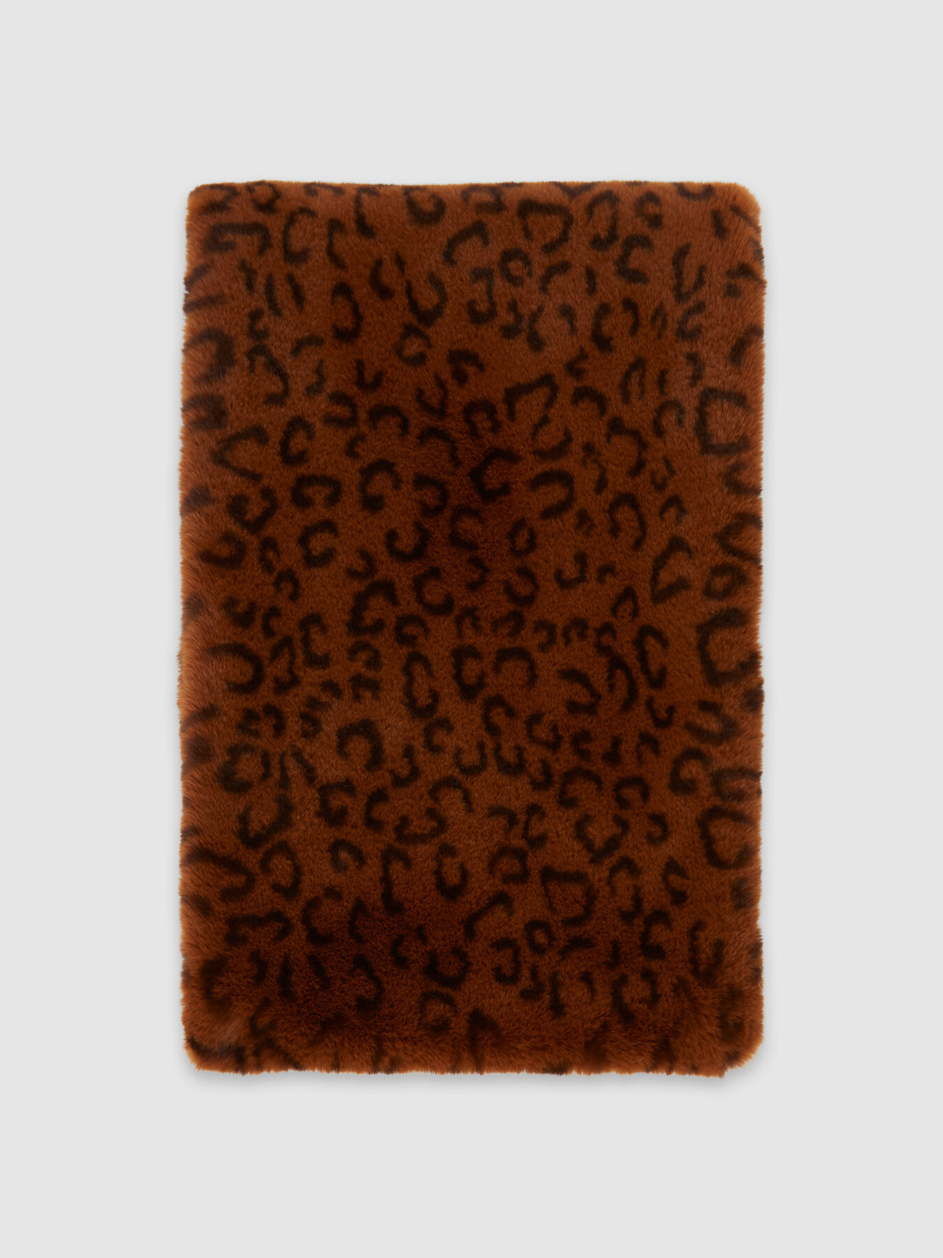 Fur effect animal print scarf image number 1