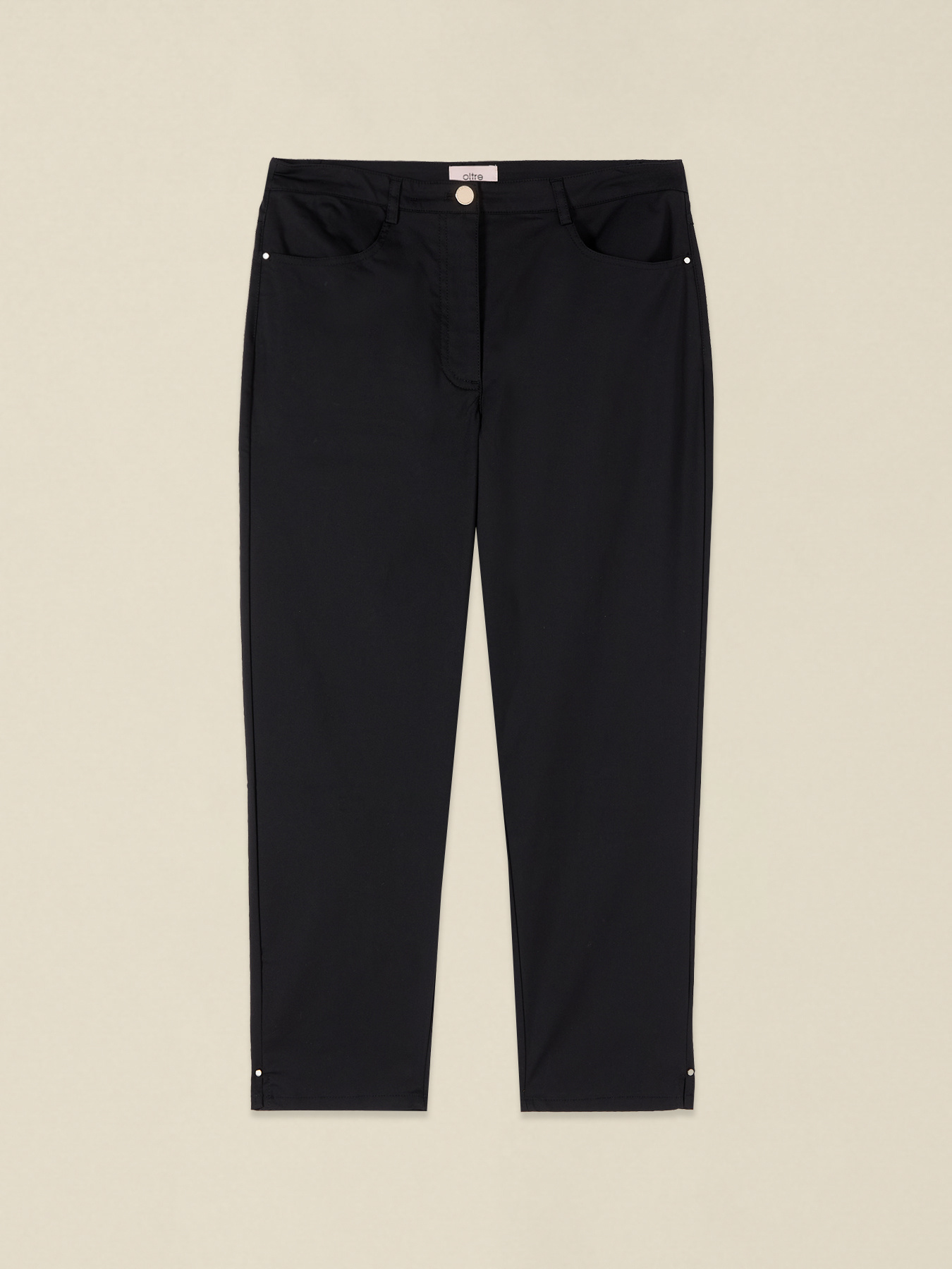 Cotton blend capri pants image number 4