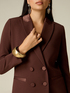 Double-breasted blazer with covered buttons image number 2