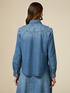 Denim shirt with embroidery image number 0