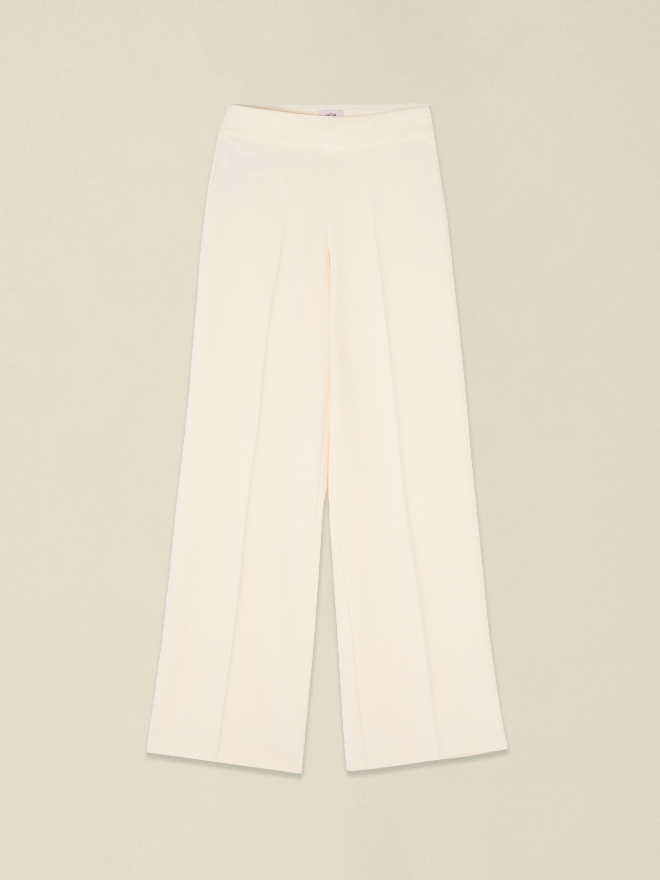 Wide-leg palazzo pants in technical fabric image number 4