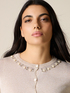 Lurex cardigan with jewel embroidery image number 2
