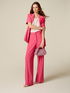 Palazzo pants in fluid fabric image number 0