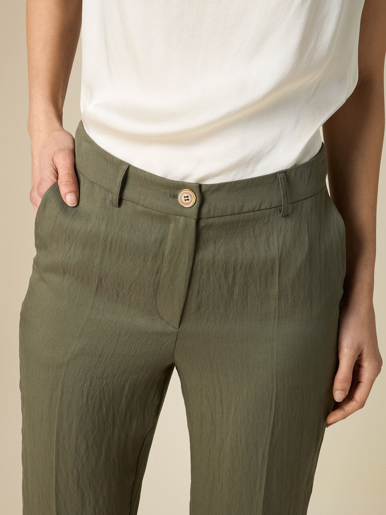 Hose aus Tencel-Mischung image number 2
