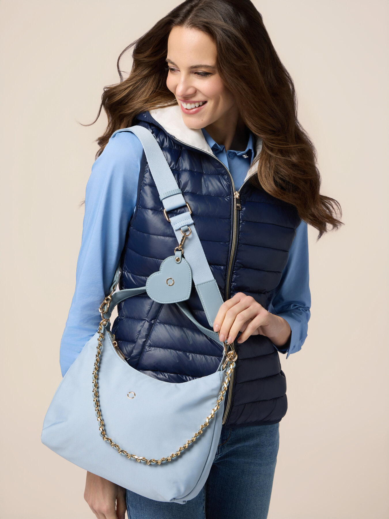 Borsa hobo in nylon image number 0