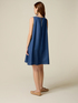 Short dress in tencel with denim effect image number 1