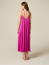 Long dress in viscose satin image number 1