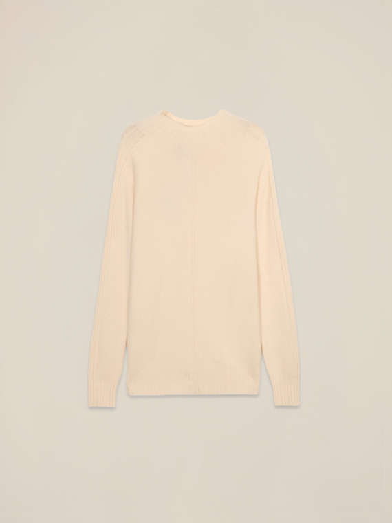 Turtleneck sweater with ribbed details