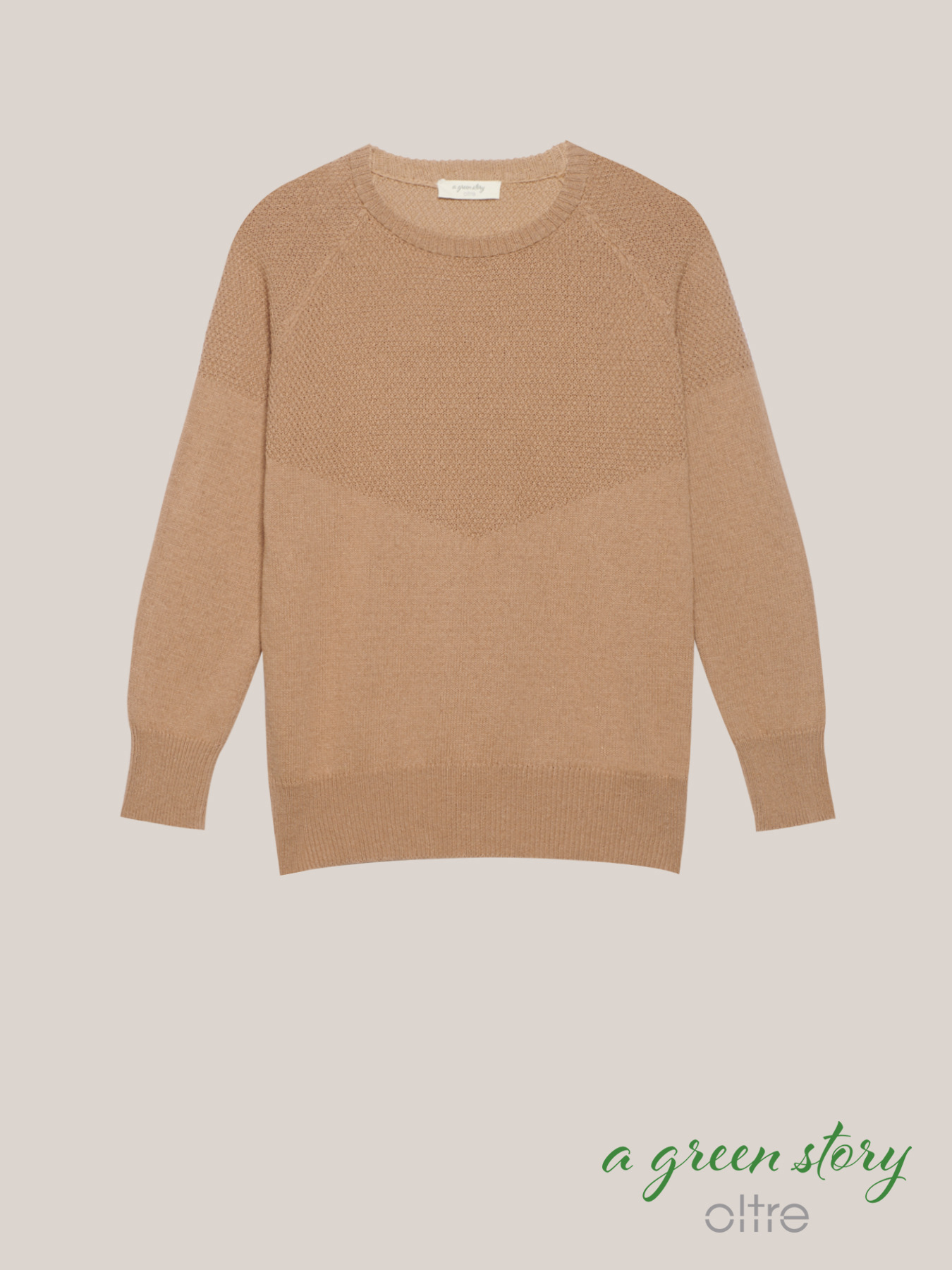 Jersey de cuello redondo de hilo ecol&oacute;gico image number 3
