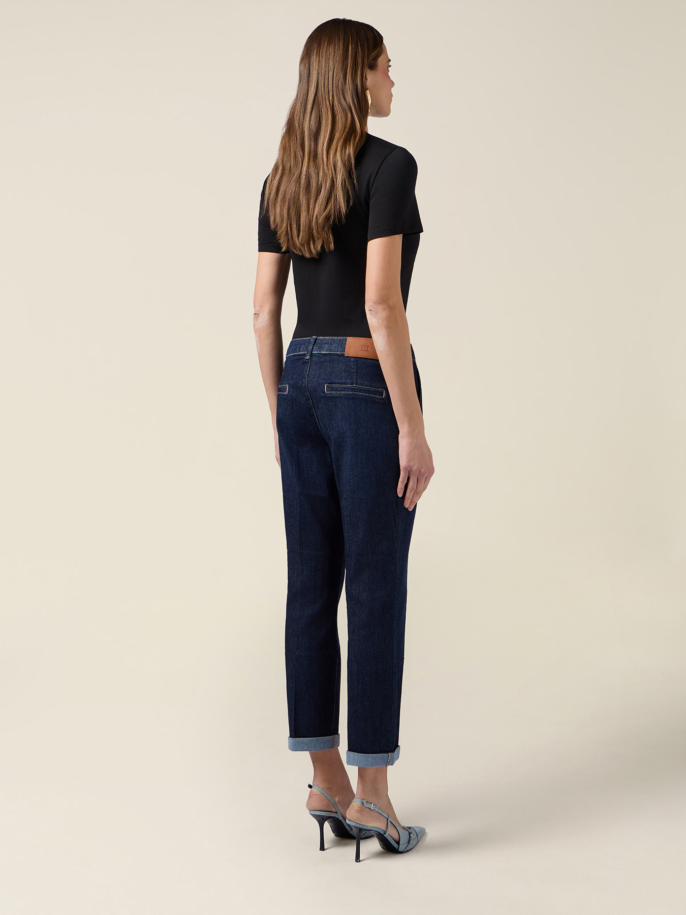 Rinse denim chino jeans image number 1