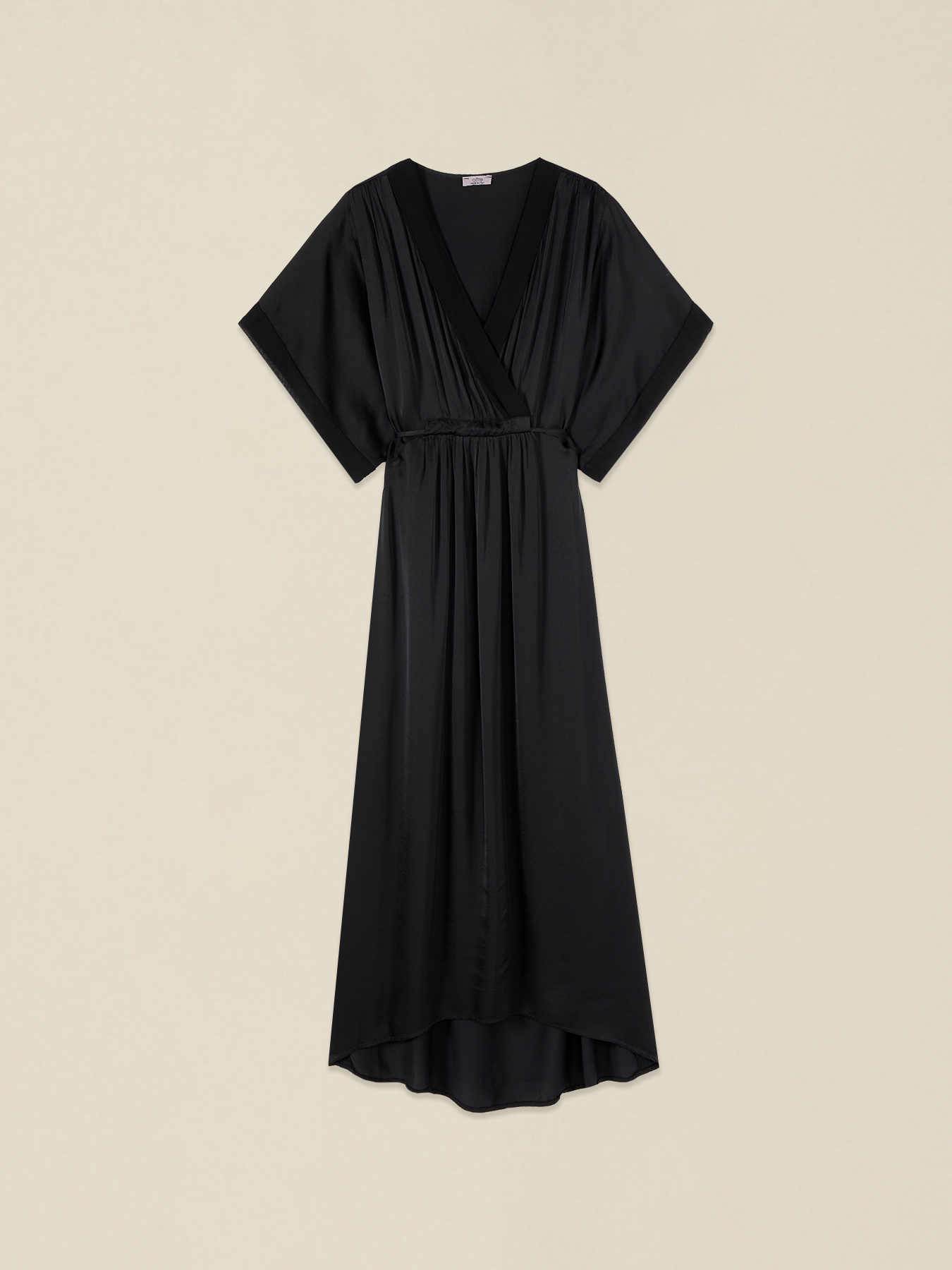 Vestito lungo in raso image number 3