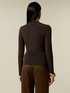 Cashmere-blend T-shirt with bow image number 1