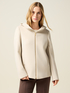 Short coat with hood and zip image number 0