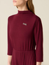 Vestito flare misto viscosa con spilla image number 2