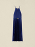 Pleated satin midi dress image number 3