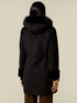 Shearling-effect hooded coat image number 1