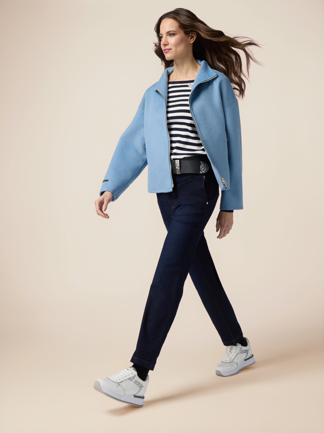 Rinse denim chino jeans image number 0