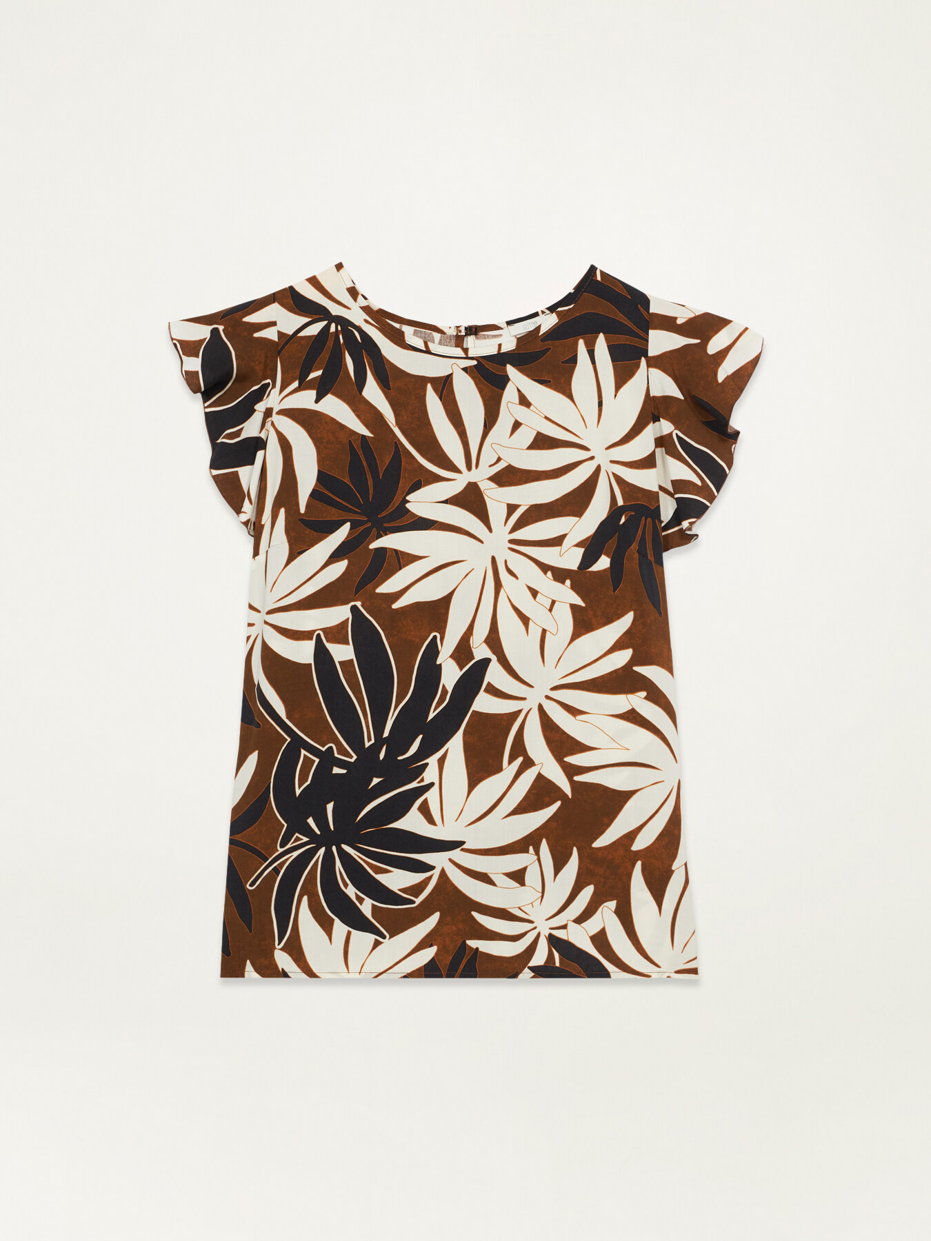 Patterned viscose blouse image number 4