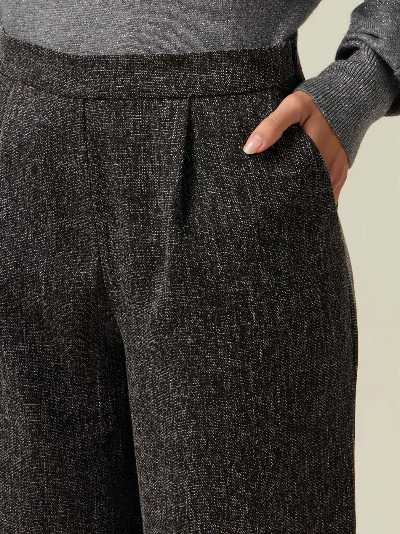 Pantalones palazzo mezcla viscosa image number 2