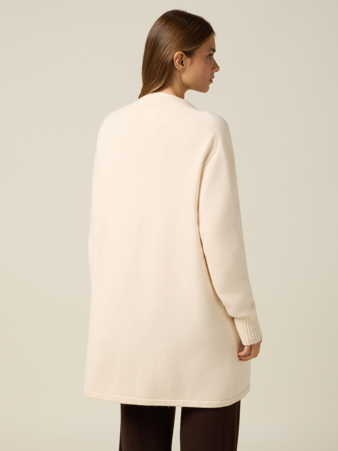 Cardigan lungo senza chiusura image number 1