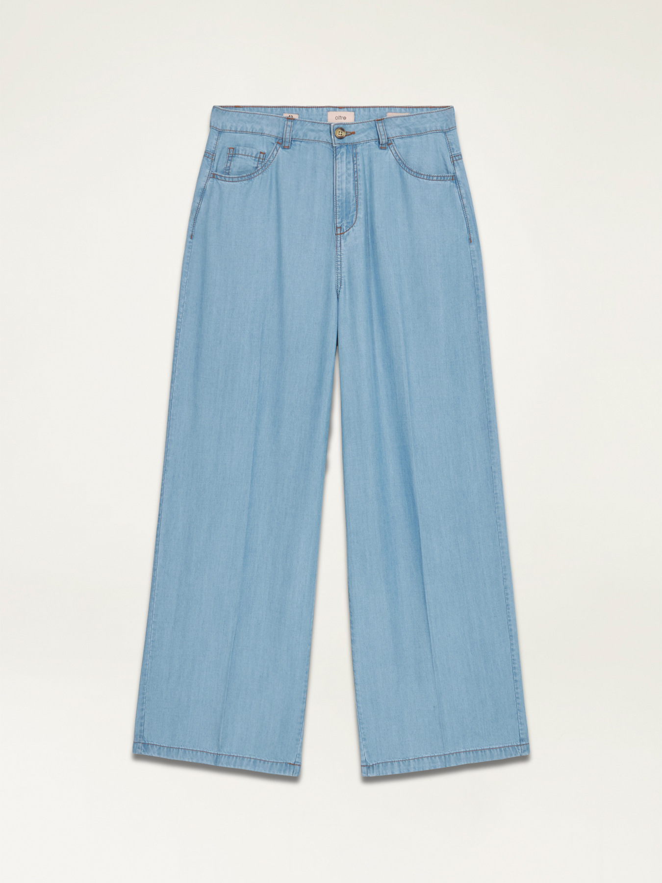 Pantalon large en tencel image number 4