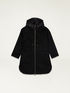Cloth coat with nylon hood image number 3