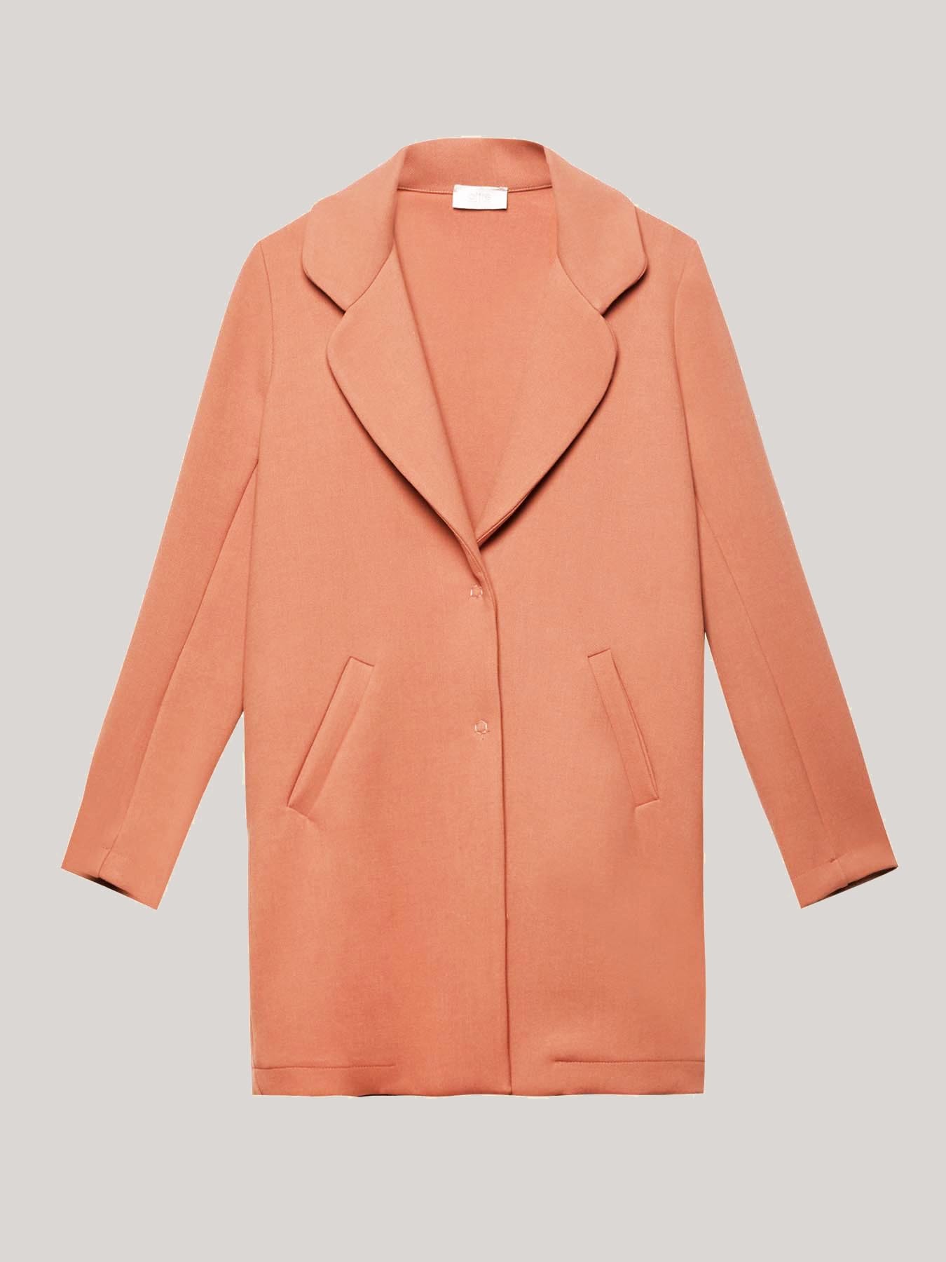 Long viscose blend coat image number 3