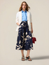 Cotton patterned culottes image number 0