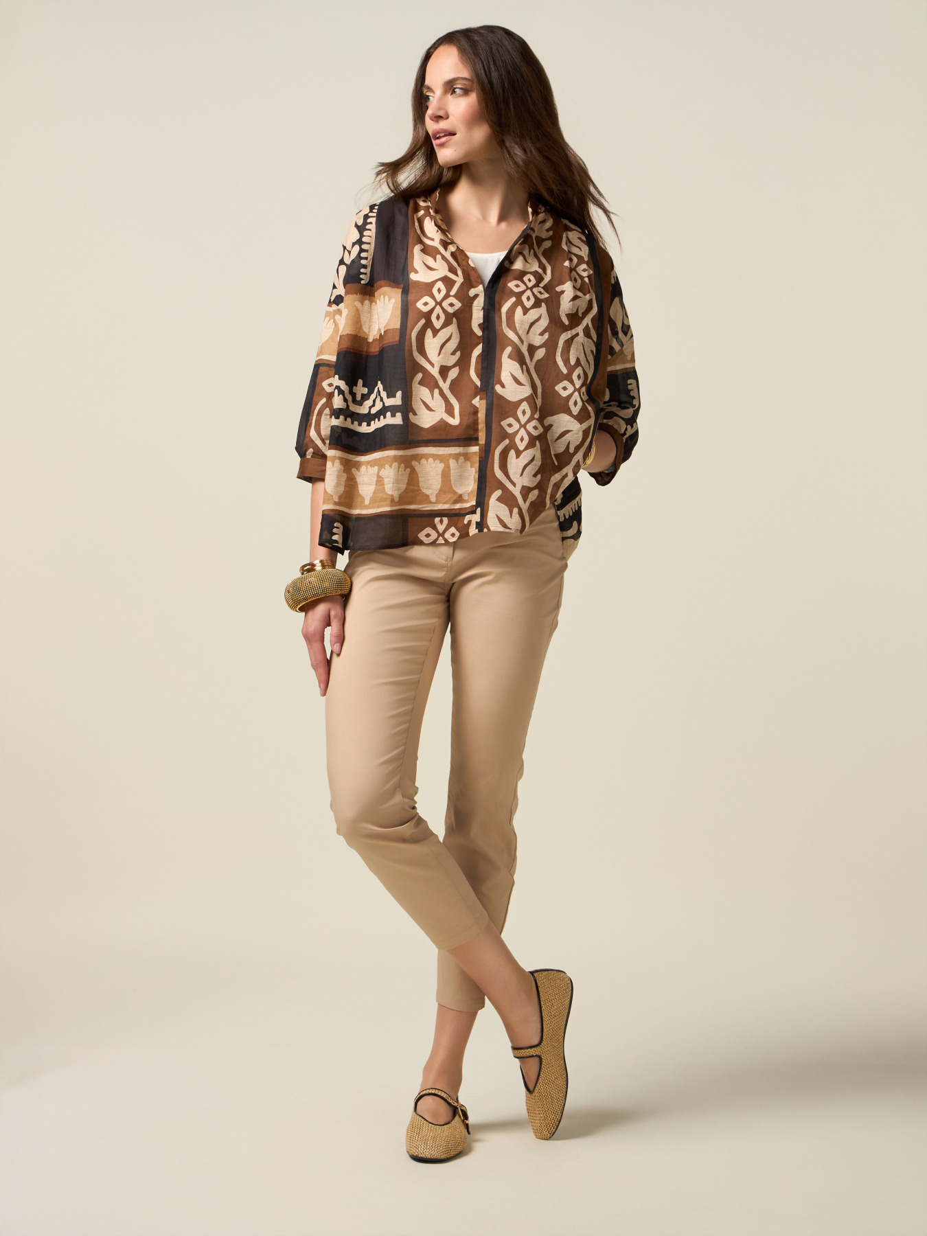 Pantaloni skinny misto cotone image number 0