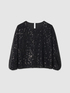 Blusa in paillettes image number 0