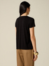 One-shoulder T-shirt with metal accessory image number 1
