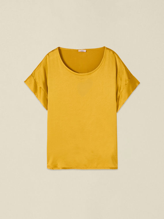 Blusa de sat&eacute;n de viscosa