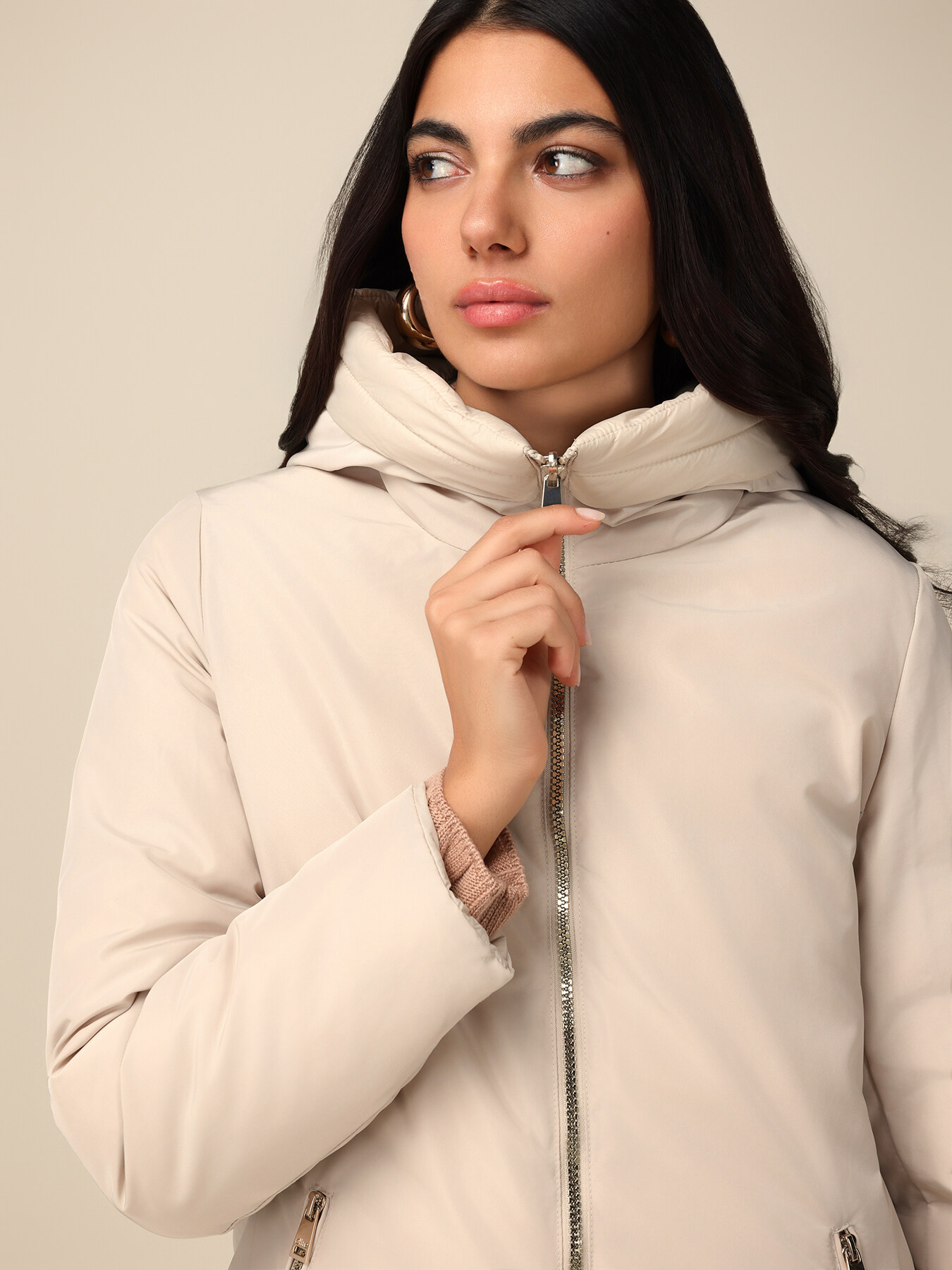 Reversible parka with hood image number 2