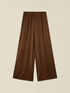Pantalon palazzo en satin de viscose image number 4