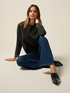 Schlagjeans mit Knopfdetail image number 0