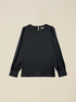 Bluse aus Satin mit Schmuckdetail image number 3