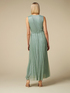 Langes Lurex-Kleid mit Plisseerock image number 1