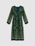 Midi-Kleid aus Satin mit Muster image number 3