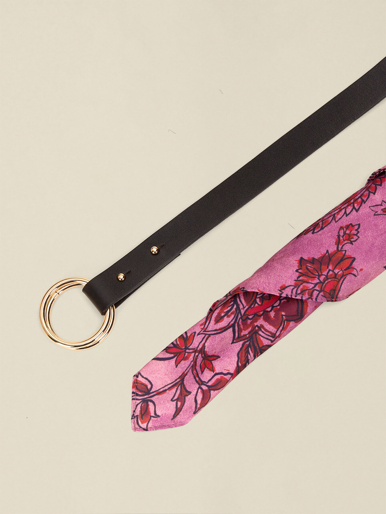 Belt with foulard insert image number 2