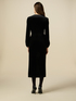 Velvet dress with crystals image number 1